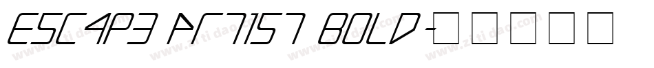 Escape Artist Bold字体转换